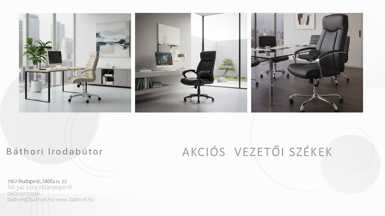 Akciós vezetői székek katalógus