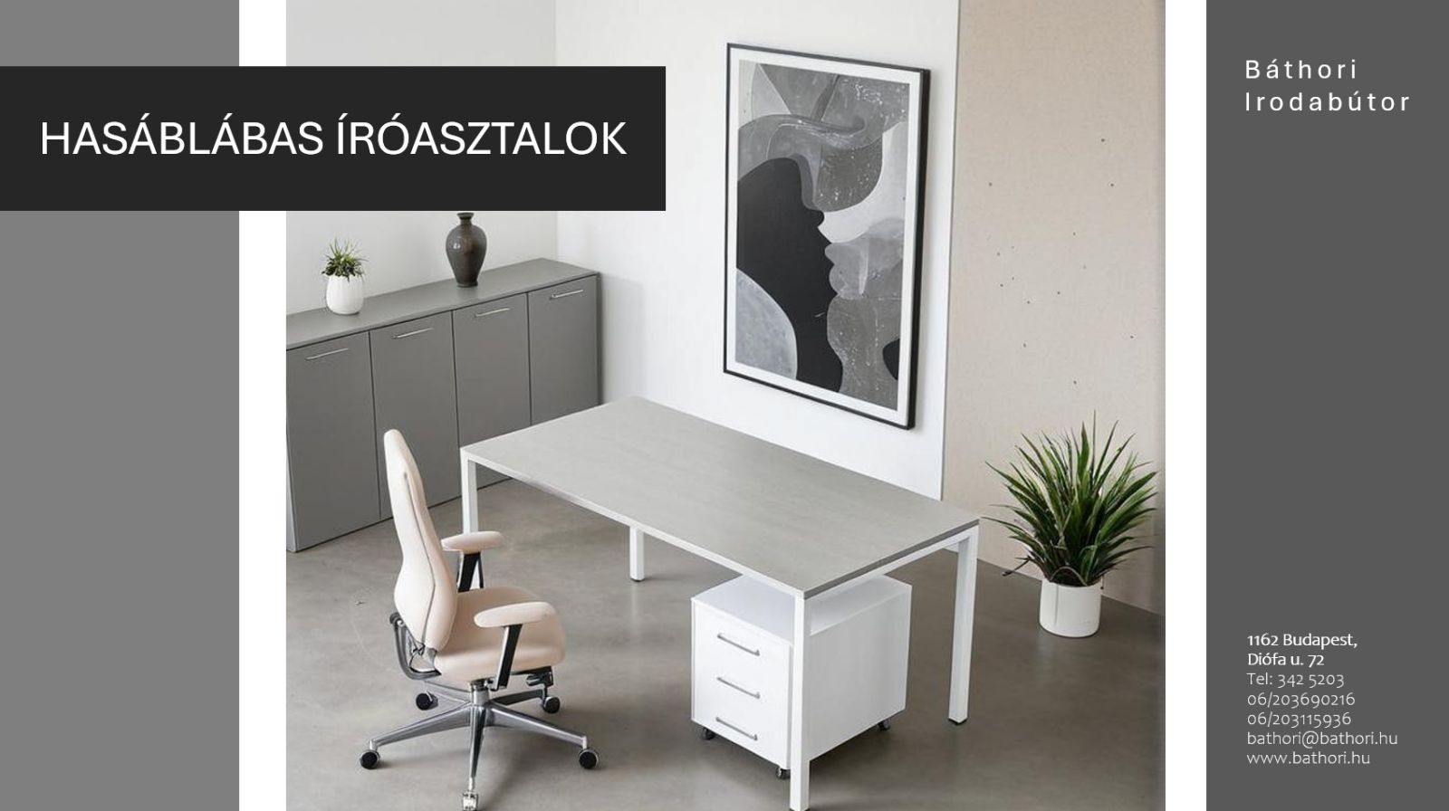 Hasáblábas íróasztal katalógus