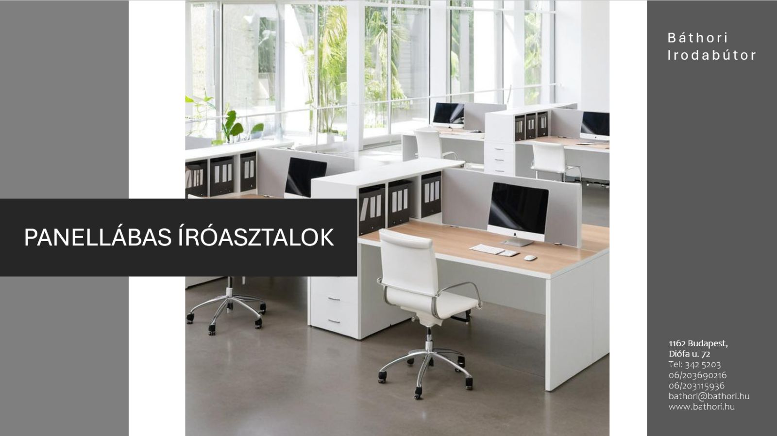 Panellábas íróasztal katalógus