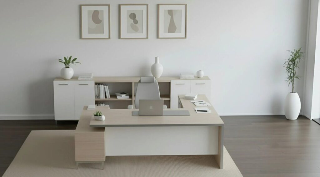 Ergonomikus vezetői iroda berendezése hosszú munkanapokra