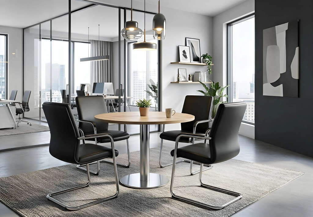 Kerek vezetői tárgyalóasztal döntési helyzetekhez